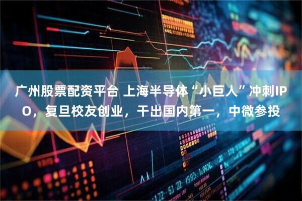广州股票配资平台 上海半导体“小巨人”冲刺IPO，复旦校友创业，干出国内第一，中微参投